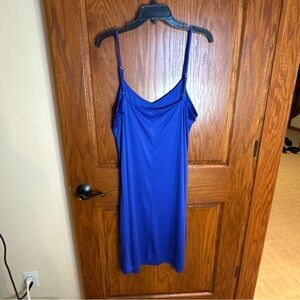 Elegant Blue Slip Dress